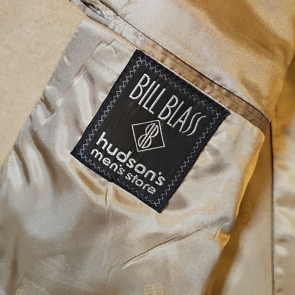 Vintage Bill Blass Camel Hair Classic Tan Men's Blazer Made In The USA - Picture 8 of 17